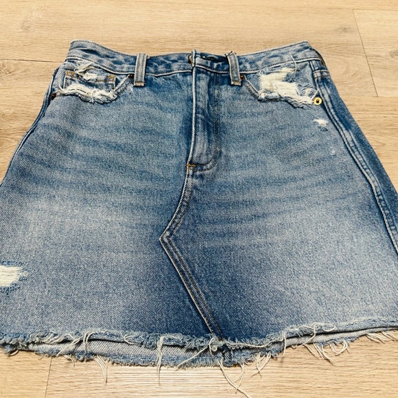 Abercrombie & Fitch Dresses & Skirts - Abercrombie & Fitch Blue A-Line Mini Skirt Casual Size 24